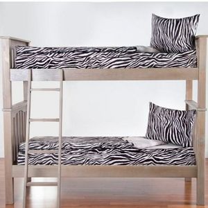 SIScovers Zebra Zen Zippered Bunkie and sham